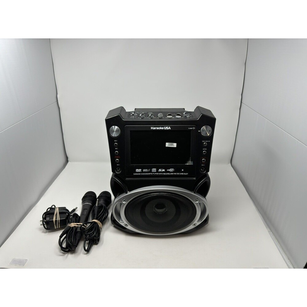Karaoke USA GF829 DVD/CDG/MP3G Player With 2 Mic